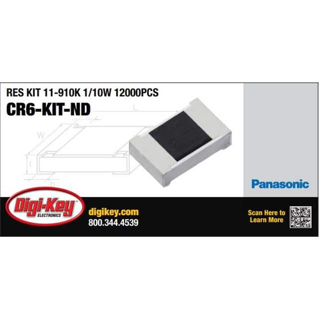 CR6-KIT RES KIT 11-910K 1/10W 12000PCS