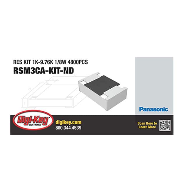 RSM3CA RES KIT 1K-9.76K 1/8W 4800PCS