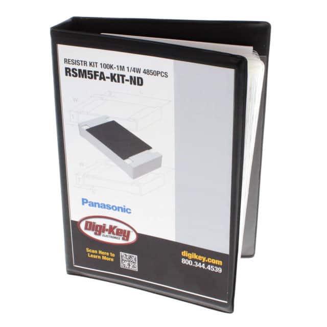 RSM5FA RESISTR KIT 100K-1M 1/4W 4850PCS