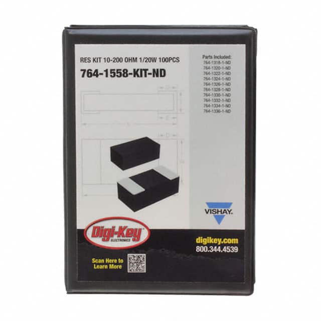 764-1558-KIT RES KIT 10-200 OHM 1/20W 100PCS