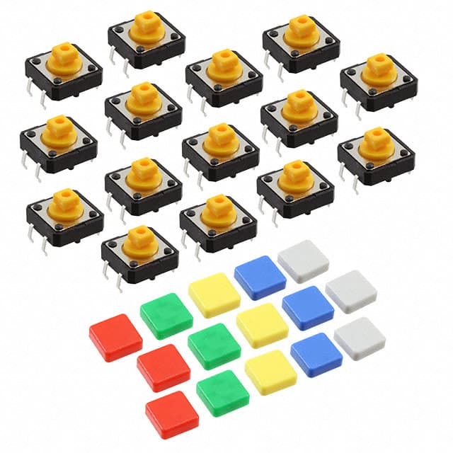 1010 COLORFUL SQUARE TACTILE BUTTON S