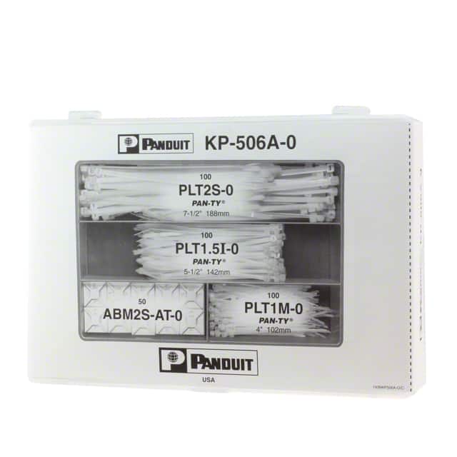 KP-506A-0 BOX CABLE TIE PLASTIC BLK