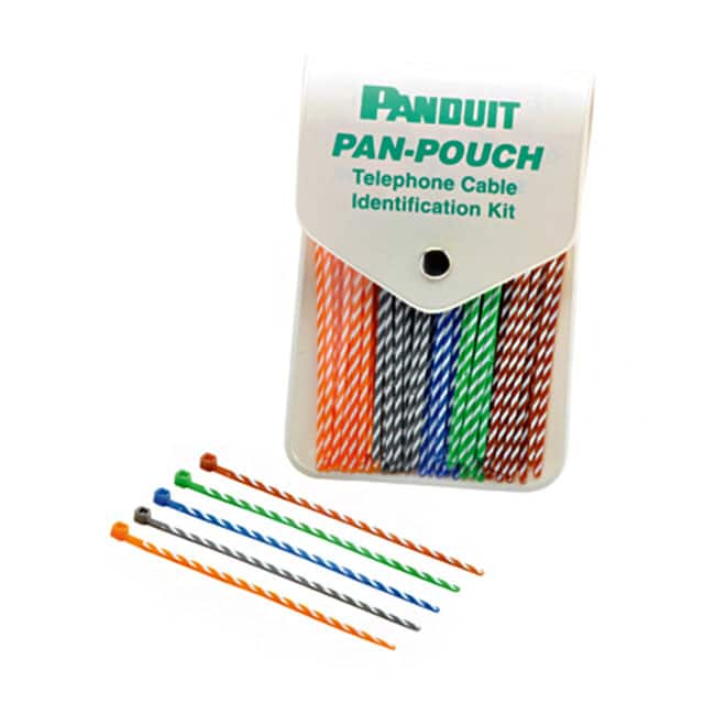 PP5X50F POCKET POUCH W/ASST CABLE TIES