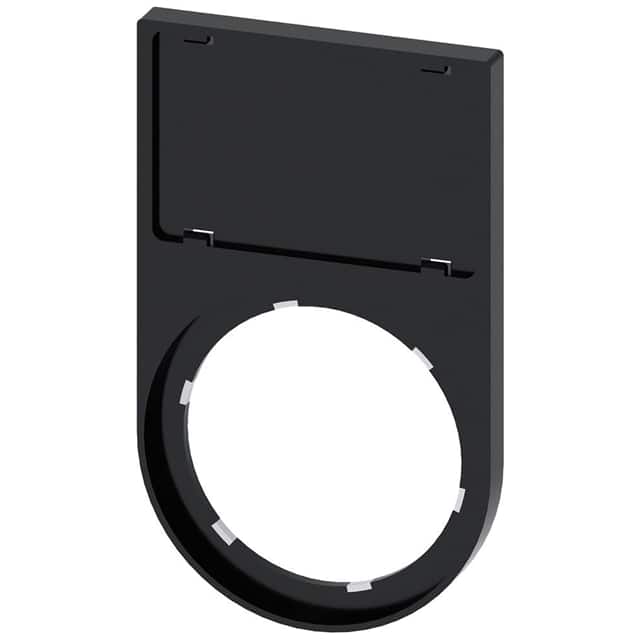 3SU19000AS100AA0 LABEL HOLDER, 17.5 X 27MM,ROUNDE