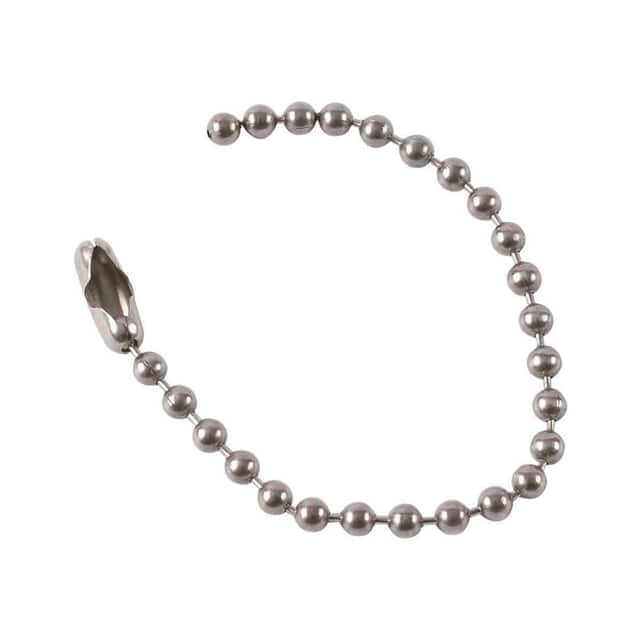 23307 NICKEL,NO.6, BEADED CHAIN,4.5"L,