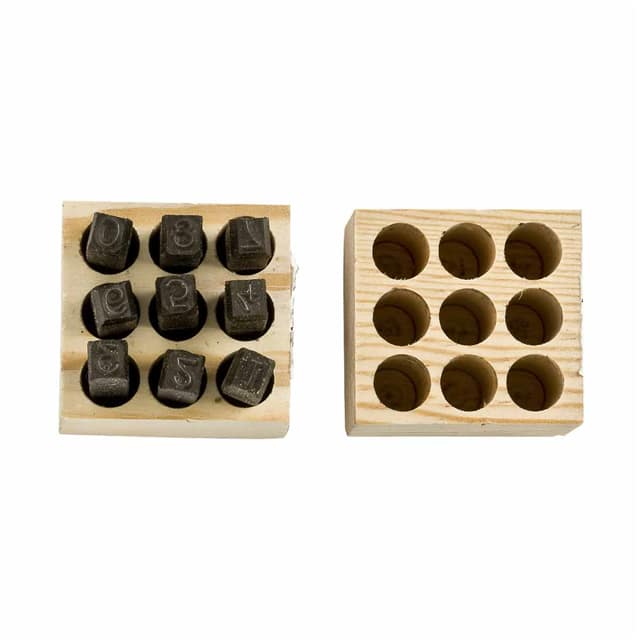 23241 1/4 INCH NUMBER SET WITH 9 CHARA