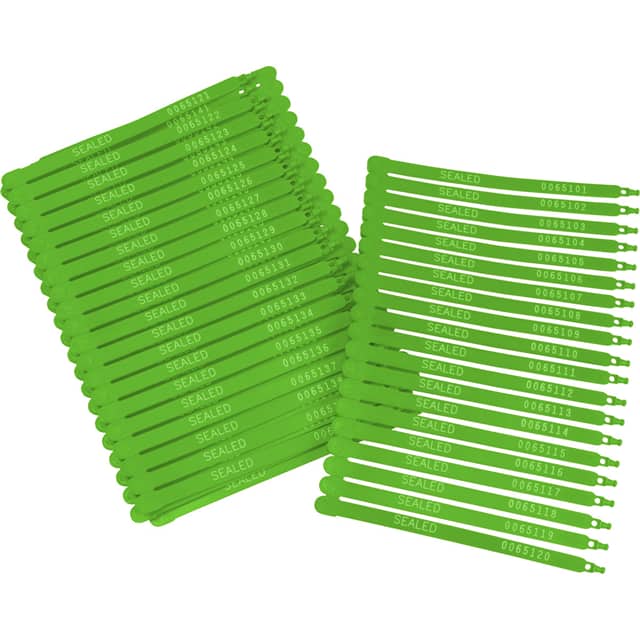 133487 TRUCK SEALS 7.5" GREEN 100/PACK