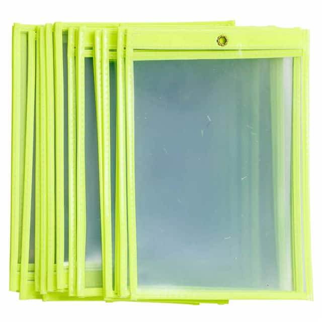 56944 6"W X 9"H, YELLOW FLUORESCENT 25