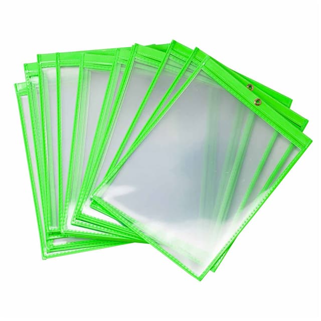 56945 9"W X 12"H, GREEN FLUORESCENT 25