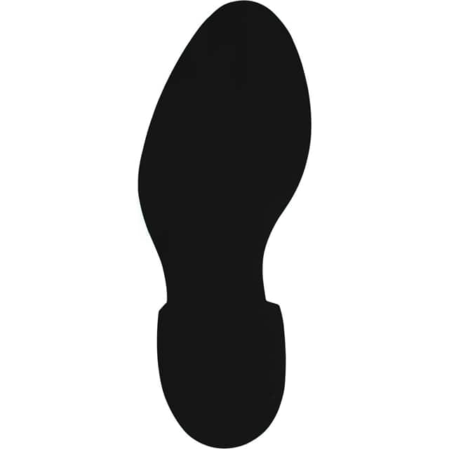 121404 B7569 FOOTPRINT 12" BLACK LEFT F