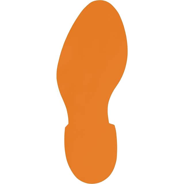 121402 B7569 FOOTPRINT 12" ORANGE LEFT