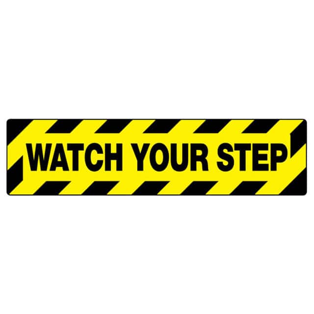 PFM0044 SIGN 24"X6" BLACK/YELLOW