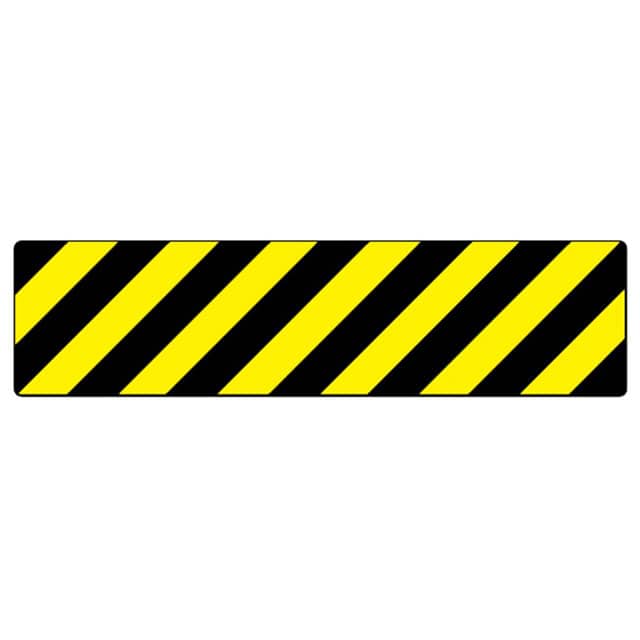 PFM0042 SIGN 24"X6" BLACK/YELLOW