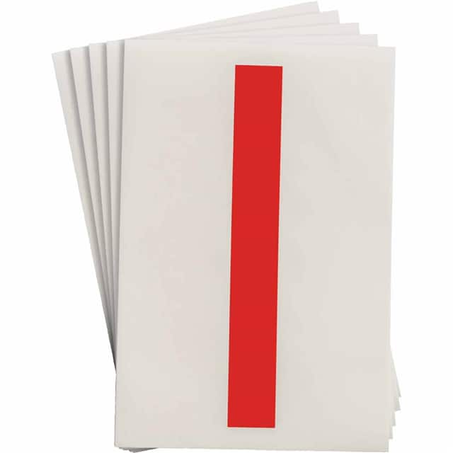121741 B514, RED, LETTER D, 6"W X 8"H,