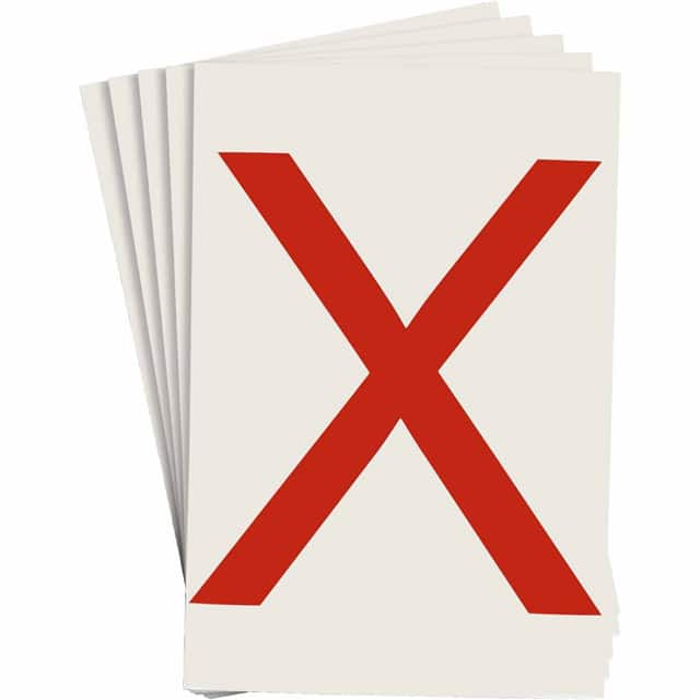 121831 6" X 8" B514 RED X 20/PK