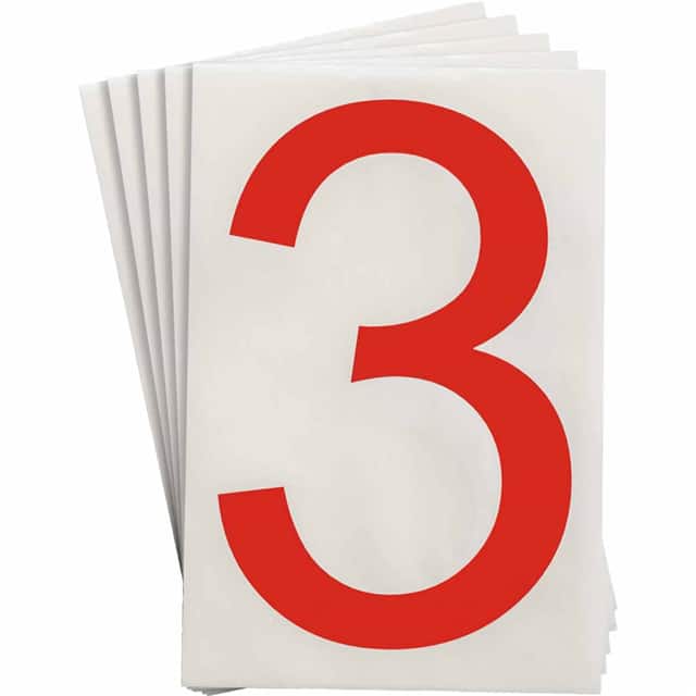 121867 6" X 8" B514 RED 3 20/PK