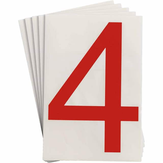 121873 6" X 8" B514 RED 4 20/PK