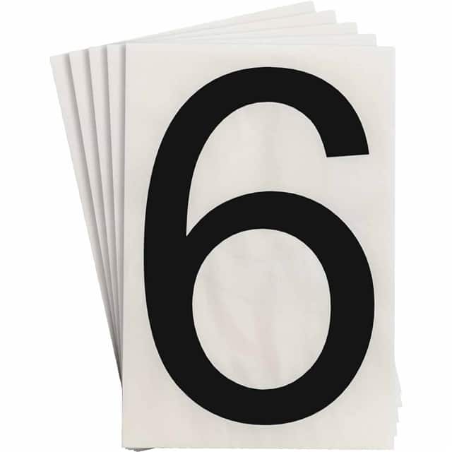 121883 6" X 8" B514 BLACK 6 20/PK