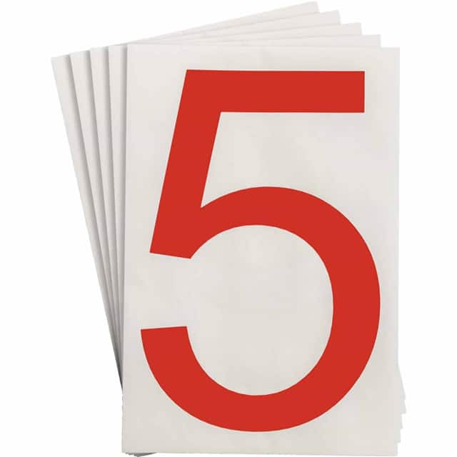 121879 6" X 8" B514 RED 5 20/PK