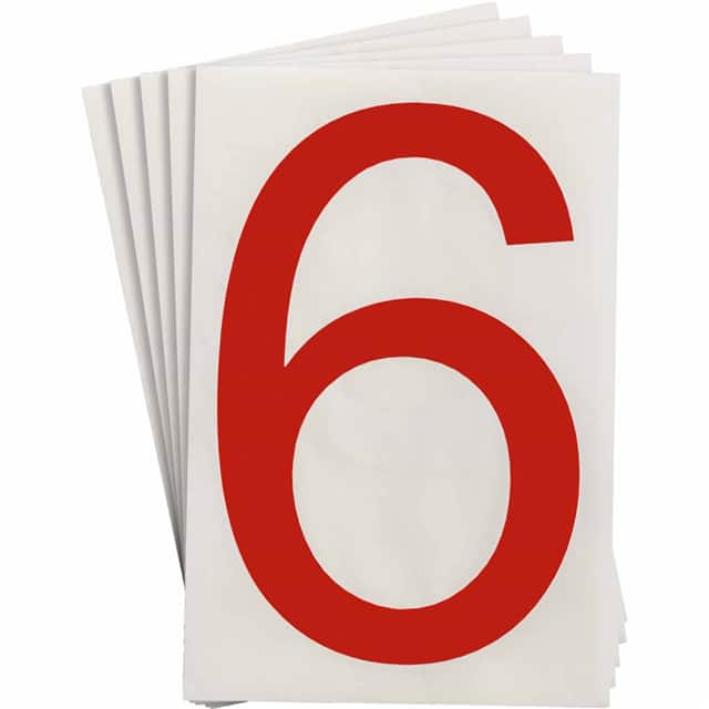 121885 6" X 8" B514 RED 6 20/PK