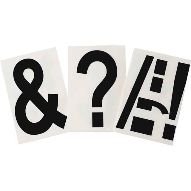 121907 6" X 8" B514 BLACK PUNCTUATION 2