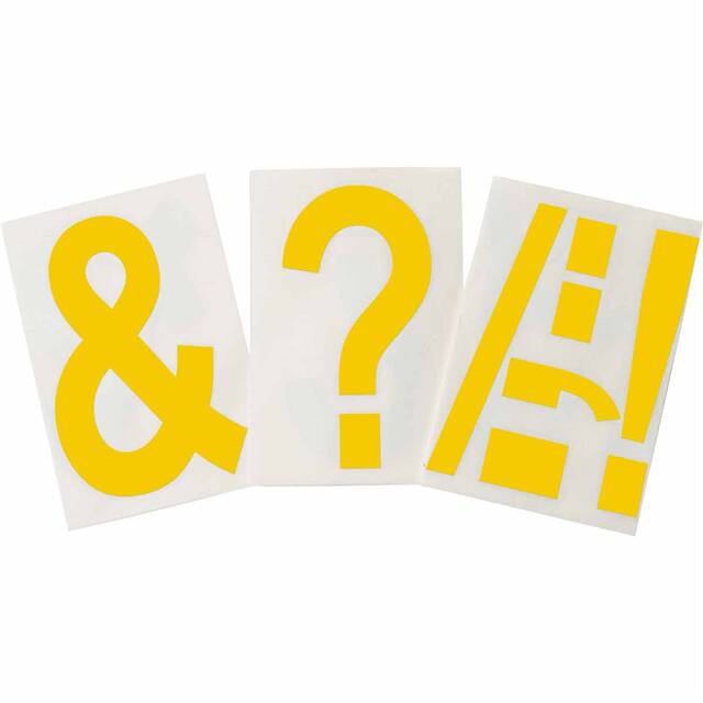 121912 6" X 8" B514 YELLOW PUNCTUATION