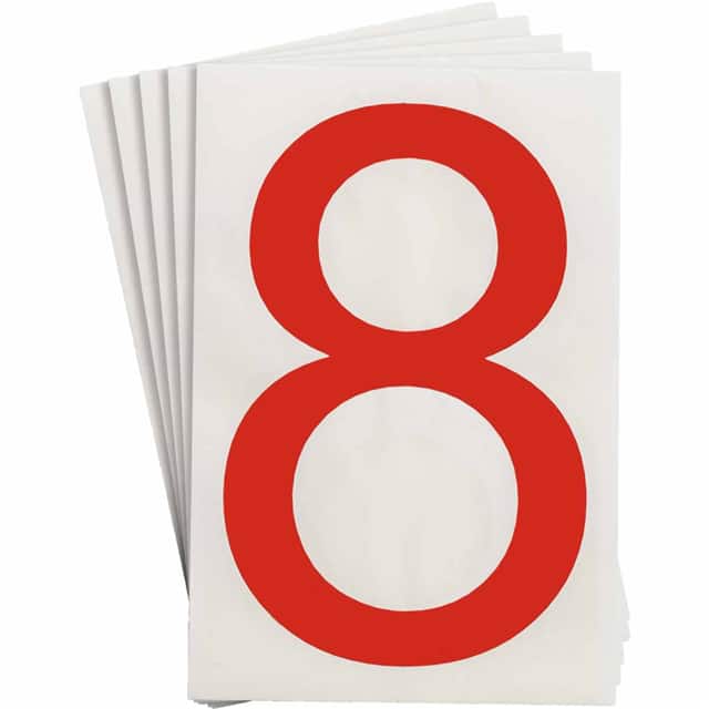 121897 6" X 8" B514 RED 8 20/PK