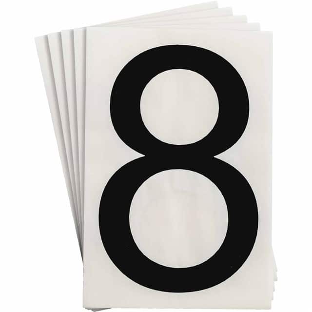 121895 6" X 8" B514 BLACK 8 20/PK