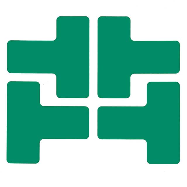 104437 2" X 5" B514 GREEN FLOOR TS 20PK