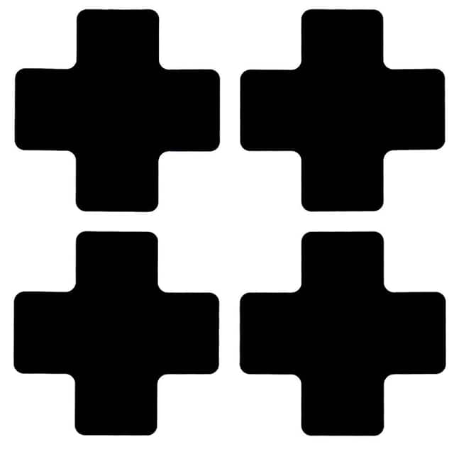 104470 2" X 5" B514 BLACK FLOOR CROSSES