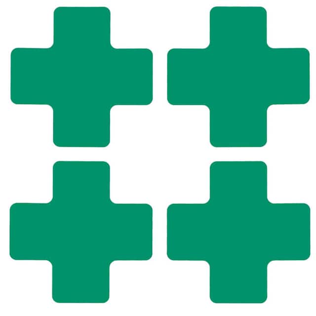 104467 2" X 5" B514 GREEN FLOOR CROSSES
