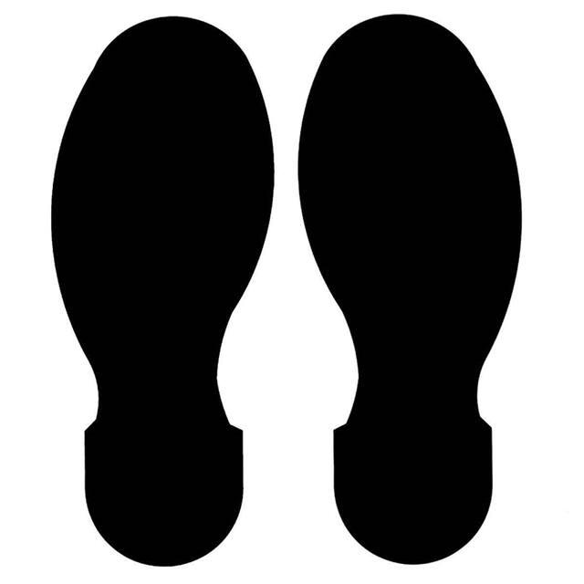 104410 10" X 3.5" BLACK FOOTPRINT 10PK