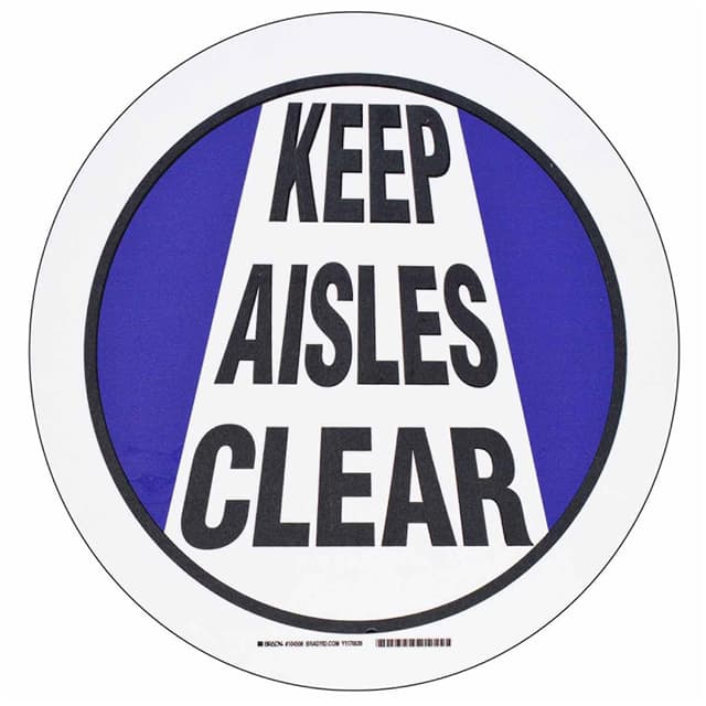 104508 B534FS 17"DIA BK,BL/WT KEEP AISL