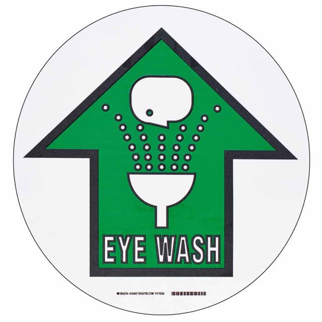 104507 B534FS 17" GRN,BLK/WHT EYE WASH