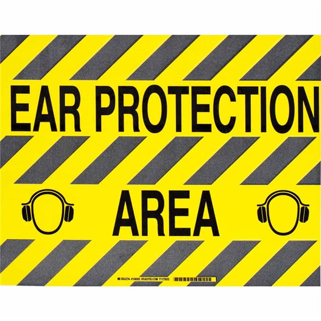 104502 B534FS 14X18 BLK/YEL EAR PROTECT