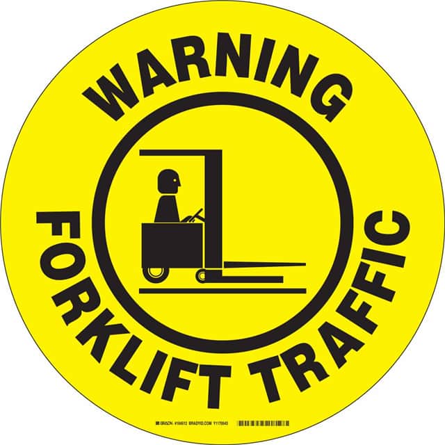 104512 B534FS 17" BLK/YEL WRNG FORKLIFT