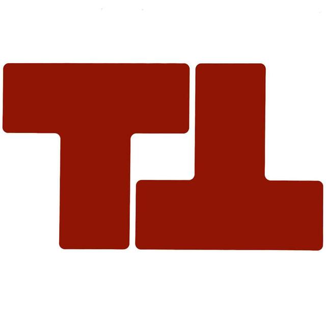 104448 3" X 8" B514 RED FLOOR TS 20PK