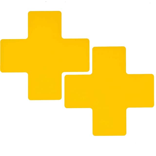 104475 3" X 8"B514 YELLOW FLOOR CROSSES