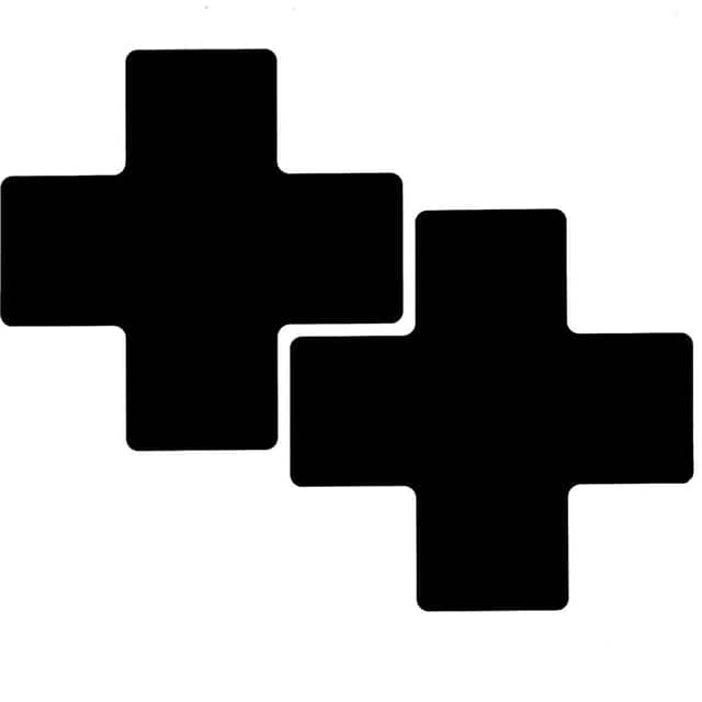 104476 3" X 8"B514 BLACK FLOOR CROSSES