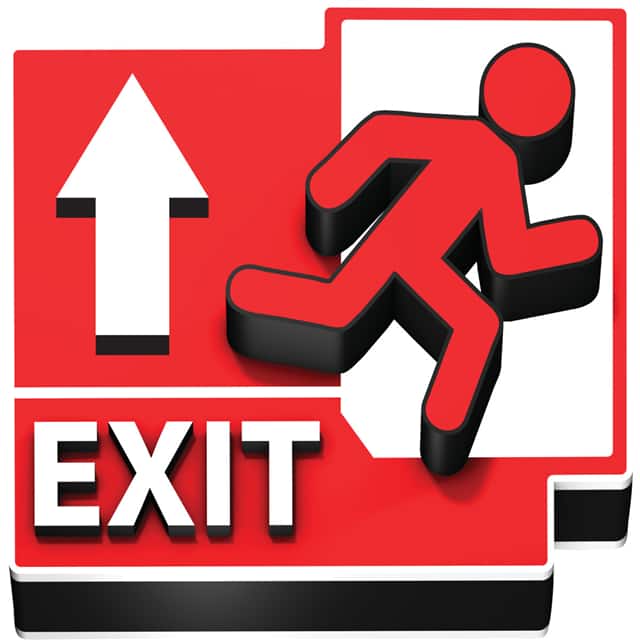 150170 EXIT AHEAD 3D FLOOR SIGN