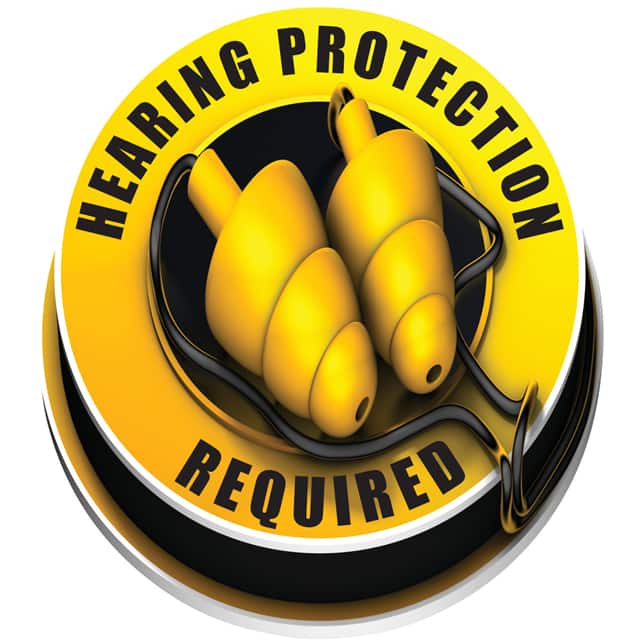 150166 HEARING PROTECTION REQUIRED 3D F