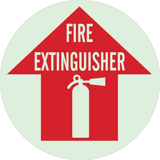 49062 B808 17" DIA RD/GLO FIRE EXT&ARO