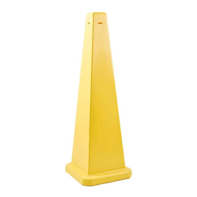 77205 CONE-4SIDE-35H-YELLOW-BLANK