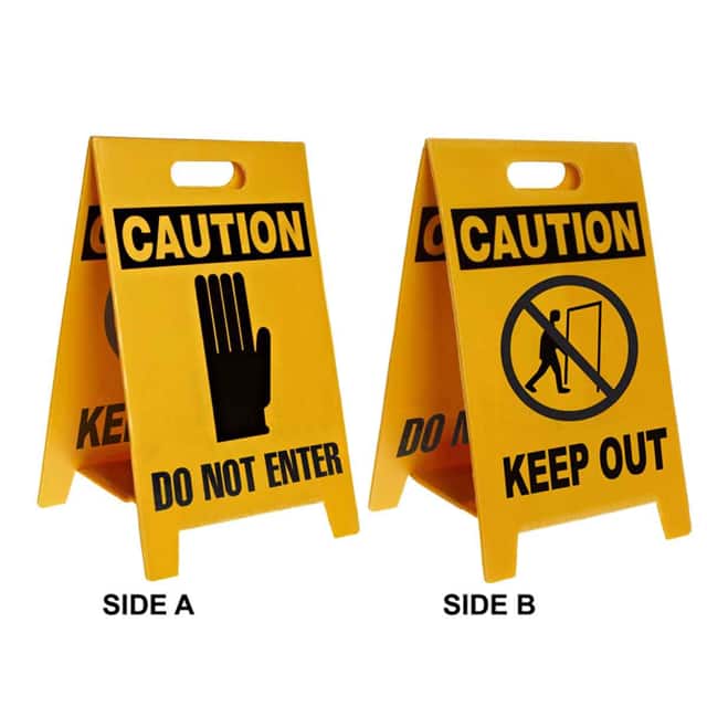 92286 ECONOMY FLOOR STAND, KEEP OUT