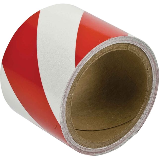 76313 B957 3"X5YDS R/W STRIPED REFLECT