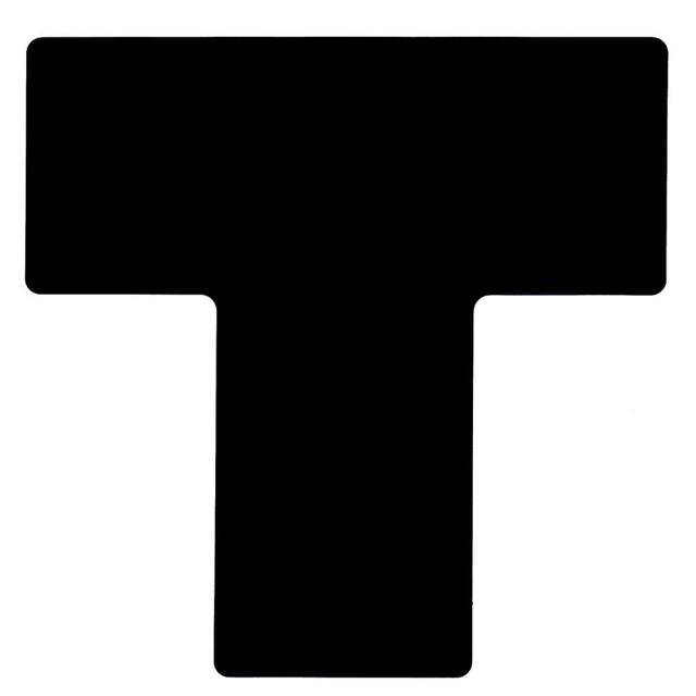 104464 4" X 10" B514 BLACK FLOOR TS 20P