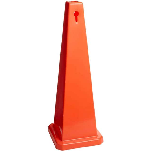 77204 CONE-4SIDE-35H-ORANGE-BLANK