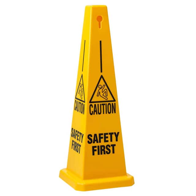 77203 CONE-4SIDE-35H-YL/BK-SAFETY FIRS