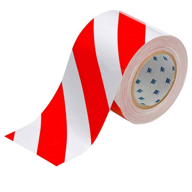 104378 4" X 100' B514 RED/WHITE FLOOR T