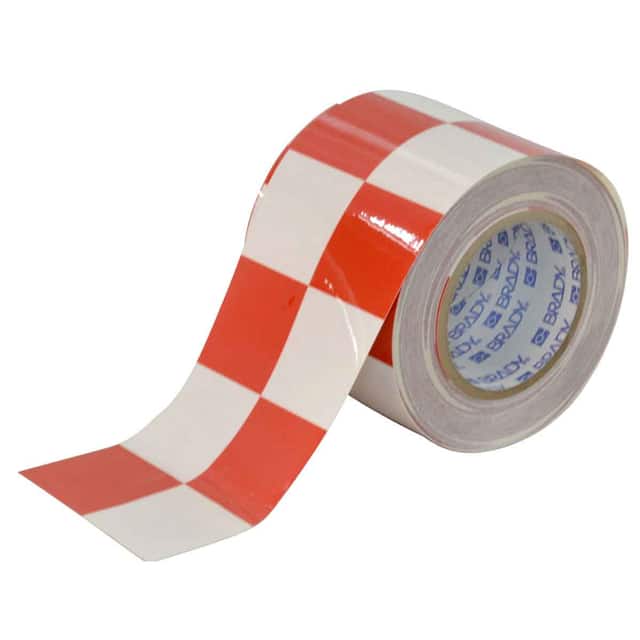 121918 4" X 100' B514 RED/WHITE CHECKER